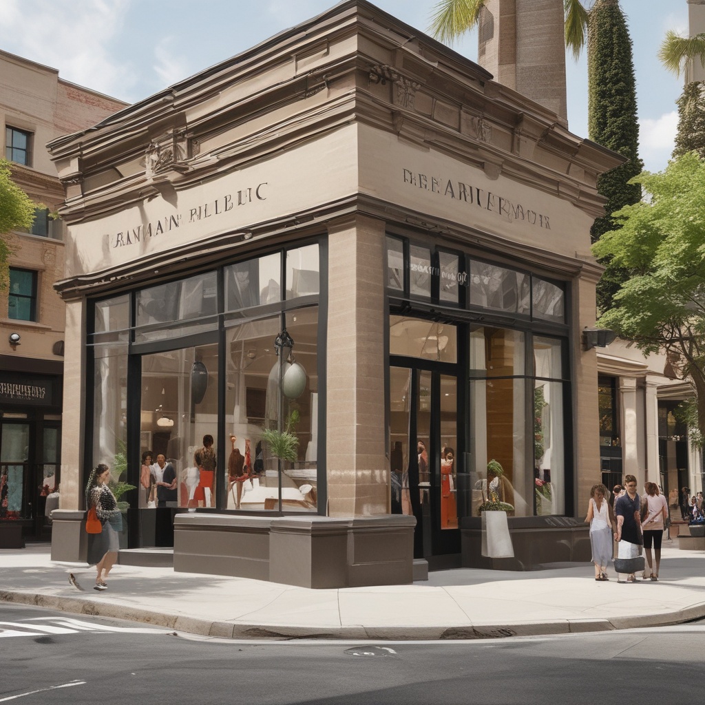 Interactive map showing locations for Banana Republic stores
